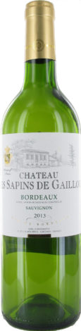 Wino Chateau Les Sapins De Gaillou Blanc AC